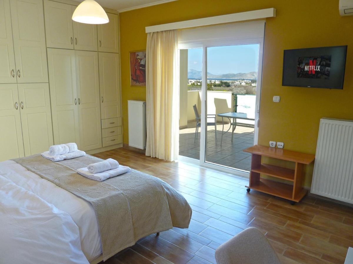 Panoramic Sea View Villa 4 Min To Beach Тигаки Экстерьер фото