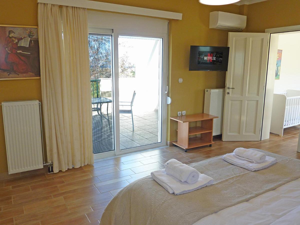 Panoramic Sea View Villa 4 Min To Beach Тигаки Экстерьер фото