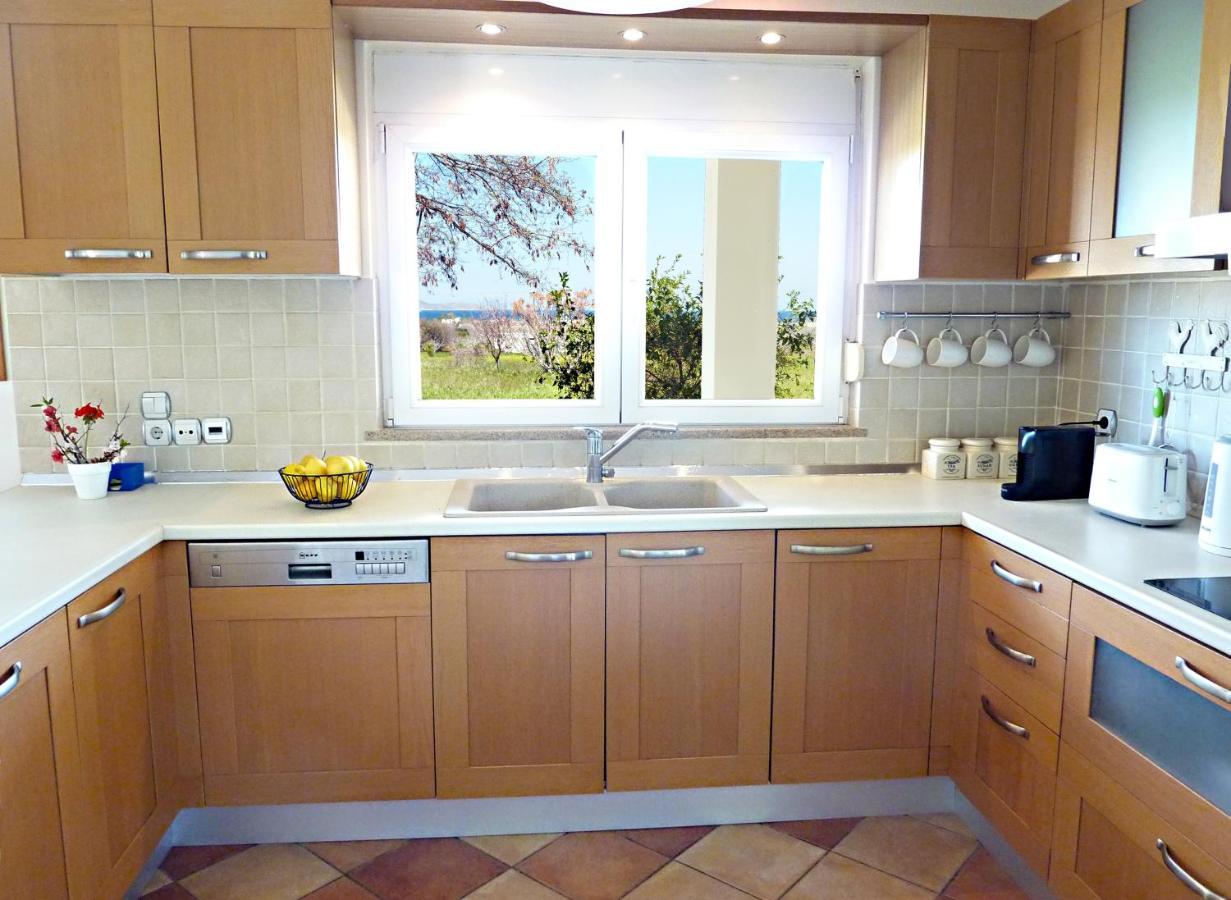 Panoramic Sea View Villa 4 Min To Beach Тигаки Экстерьер фото