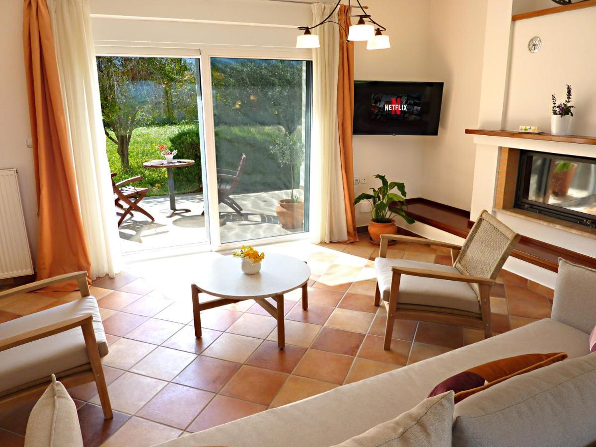 Panoramic Sea View Villa 4 Min To Beach Тигаки Экстерьер фото